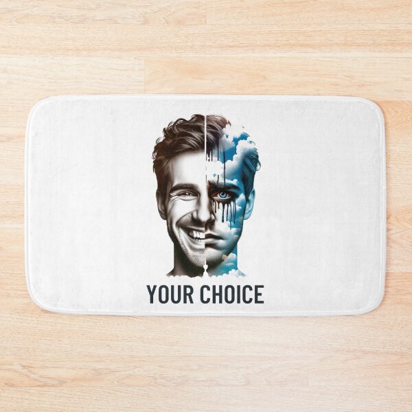 Item preview, Emotional Choice: Happiness or Sadness Artwork designed and sold by BlueGoldArt.
