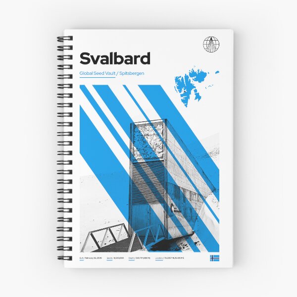 Item preview, Svalbard Global Seed Vault Architecture Blue designed and sold by mattjsykes.
