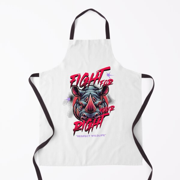 Item preview, Fight for your right respect wildlife rhinoceros. designed and sold by INKNIK.