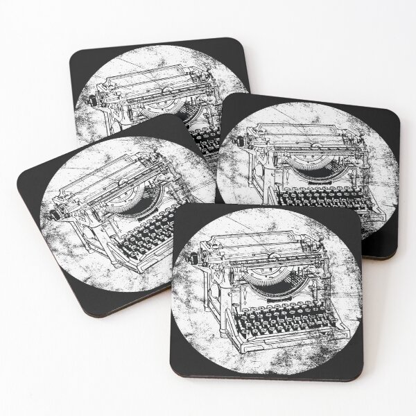 Item preview, VINTAGE DISTRESSED MANUAL TYPEWRITER WHITE designed and sold by Marni Scofidio Desi9ns.