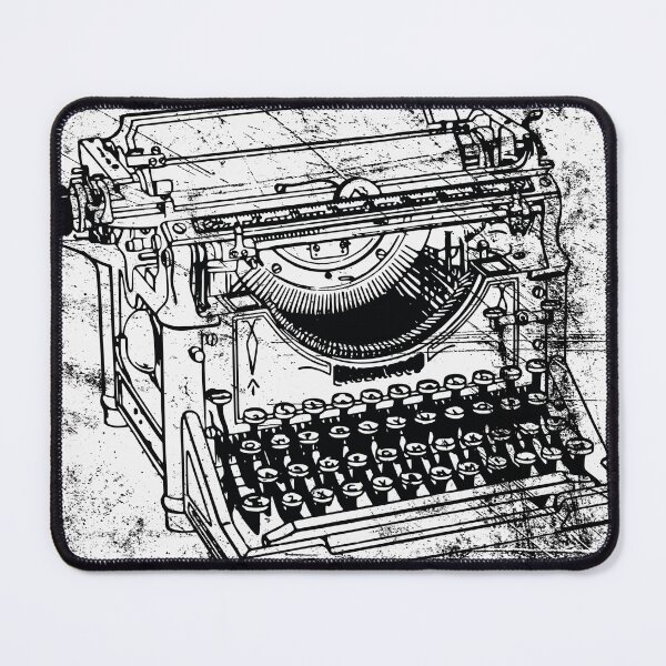 Item preview, VINTAGE DISTRESSED MANUAL TYPEWRITER WHITE designed and sold by Marni Scofidio Desi9ns.