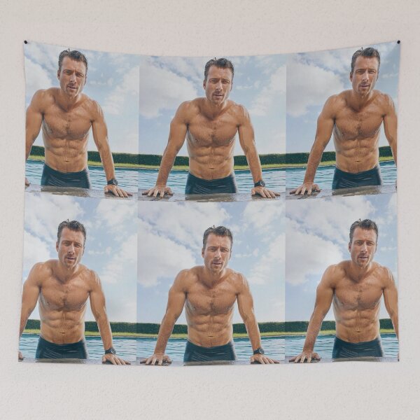 Item preview,  glen powell shirtless designed and sold by appa-sr.