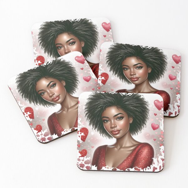 Item preview, Valentine's Greetings: Lovely Afro Girl's Charm designed and sold by digimart.