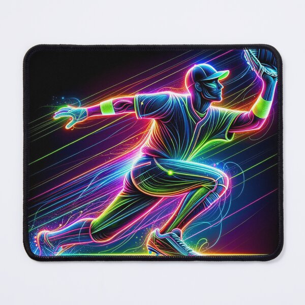 Item preview, Neon Glow Baseball Fielding 2 designed and sold by Urban Cloud Studio.