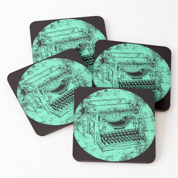 Item preview, VINTAGE DISTRESSED MANUAL TYPEWRITER MINT designed and sold by Marni Scofidio Desi9ns.