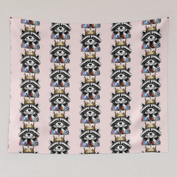 Item preview, Raccoon Cute Smiling designed and sold by ArtByDall.