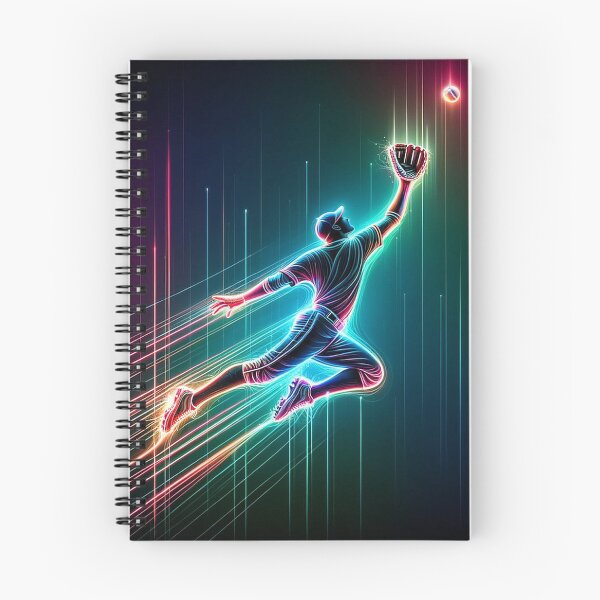 Item preview, Neon Glow Baseball Fielding 4 designed and sold by Urban Cloud Studio.