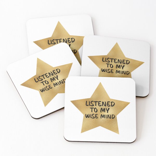 Item preview, Listened to My Wise Mind Gold Star designed and sold by ChristmasSloth.