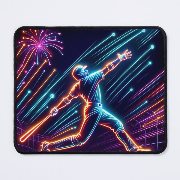 Item preview, Neon Glow Baseball Homerun 1 designed and sold by Urban Cloud Studio.