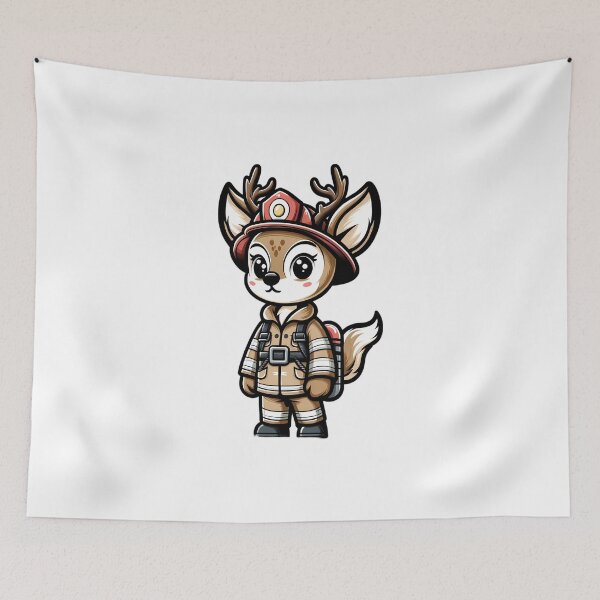 Item preview, Firefighter Deer Alert designed and sold by TinyTailsGalery.