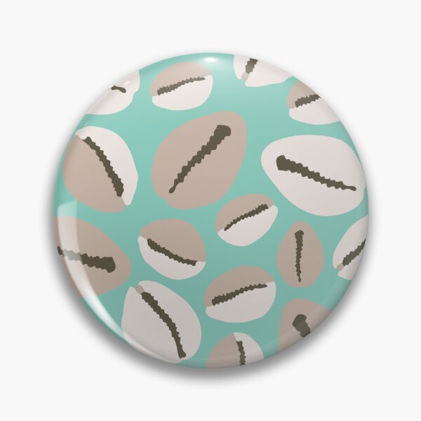 Item preview, Coastal Seashells Duck Egg Blue Pattern designed and sold by HotHibiscus.