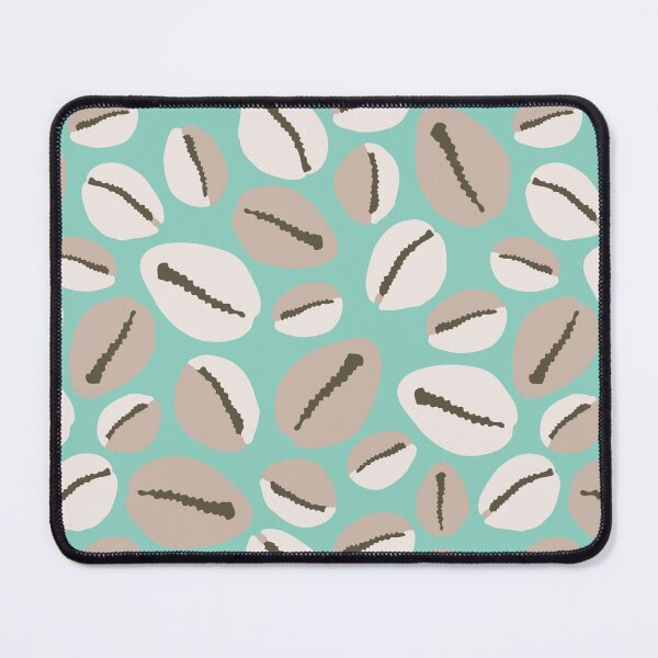 Item preview, Coastal Seashells Duck Egg Blue Pattern designed and sold by HotHibiscus.
