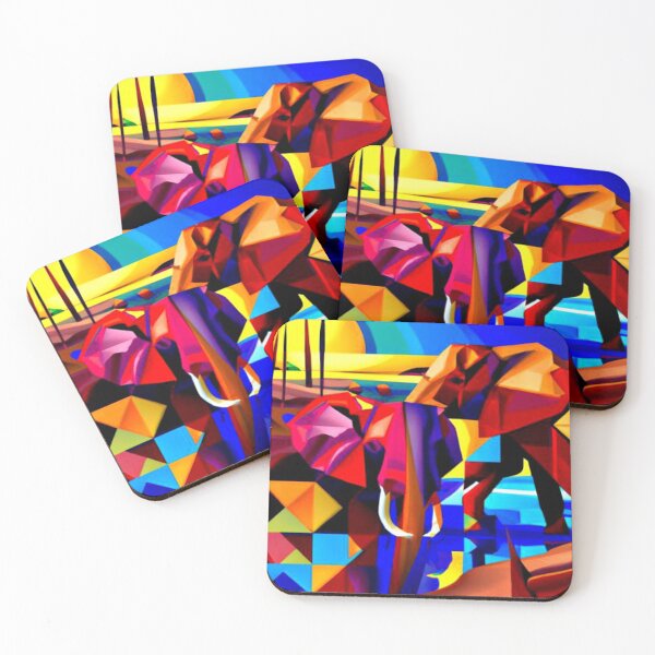Item preview, Elephants at watering hole designed and sold by George Hutton Hunter.