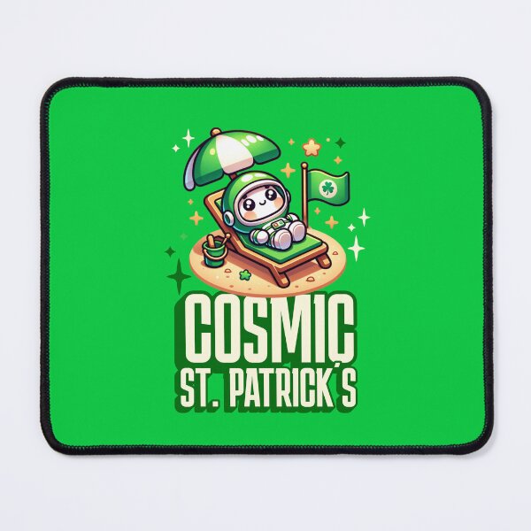 Item preview, Kawaii Happy St Patricks Day, Saint Patrick´s Astronaut Cosmic Celebration designed and sold by DAMOTAmagazine.