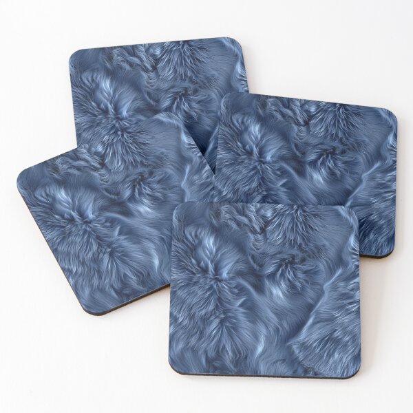 Item preview, Indigo Whirlpool Fur Texture Elegance designed and sold by Sir Meow Meow.