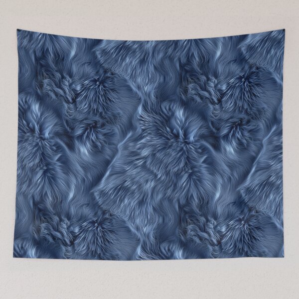 Item preview, Indigo Whirlpool Fur Texture Elegance designed and sold by Sir Meow Meow.
