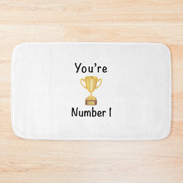 Item preview, You're number one with a gold trophy and black text designed and sold by Martapp.