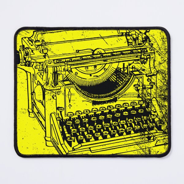 Item preview, Copy of VINTAGE DISTRESSED MANUAL TYPEWRITER YELLOW designed and sold by Marni Scofidio Desi9ns.