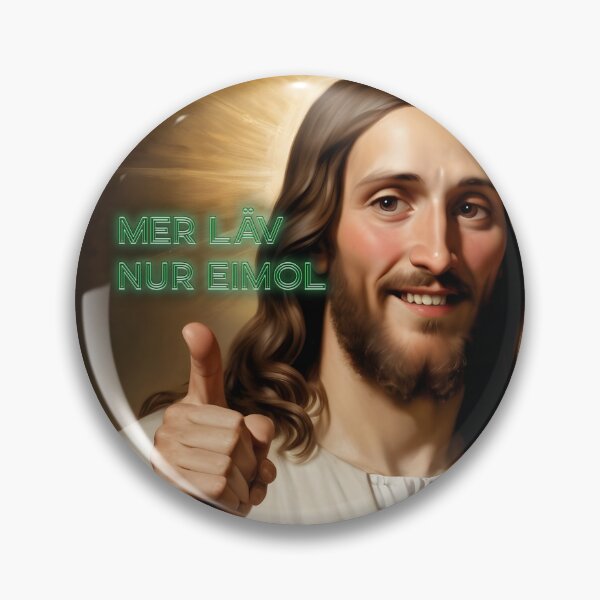 Item preview, Happy Cologne Jesus philosophy of life: Mer läv just eimol designed and sold by Wolfsee.