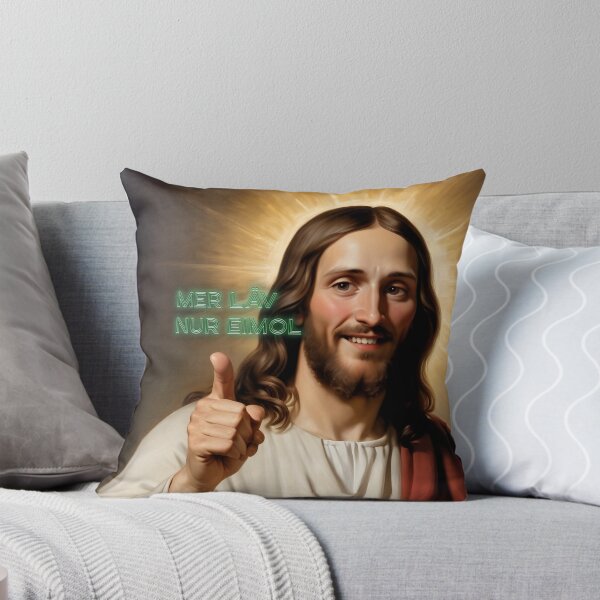 Item preview, Happy Cologne Jesus philosophy of life: Mer läv just eimol designed and sold by Wolfsee.