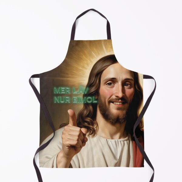 Item preview, Happy Cologne Jesus philosophy of life: Mer läv just eimol designed and sold by Wolfsee.