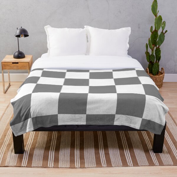 Item preview, Large Checkered - White and Gray designed and sold by JustPatterns2.