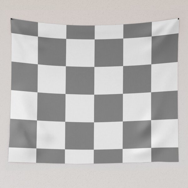 Item preview, Large Checkered - White and Gray designed and sold by JustPatterns2.
