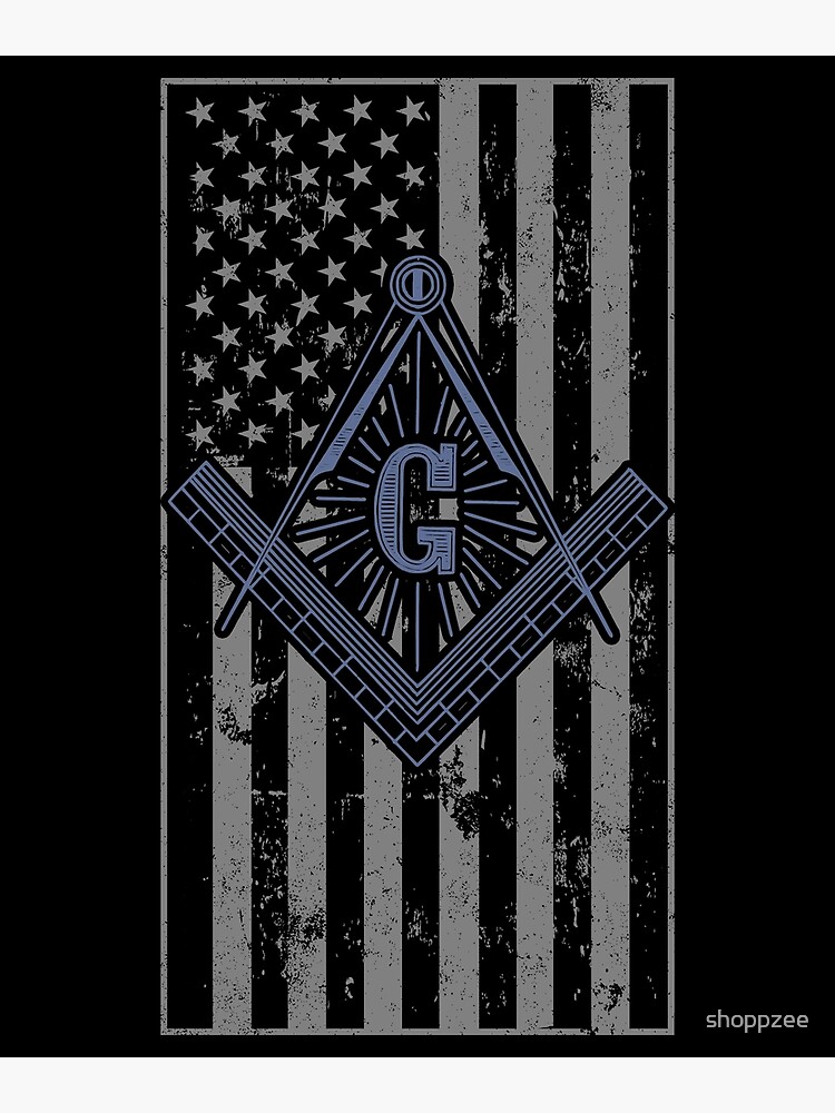 Masonic American Flag Square And Compass - Freemason T-Shirt Masonic American Flag Square And Compass - Freemason T-Shirt
