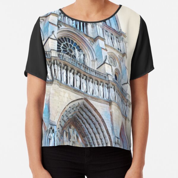Notre Dame Chiffon Top