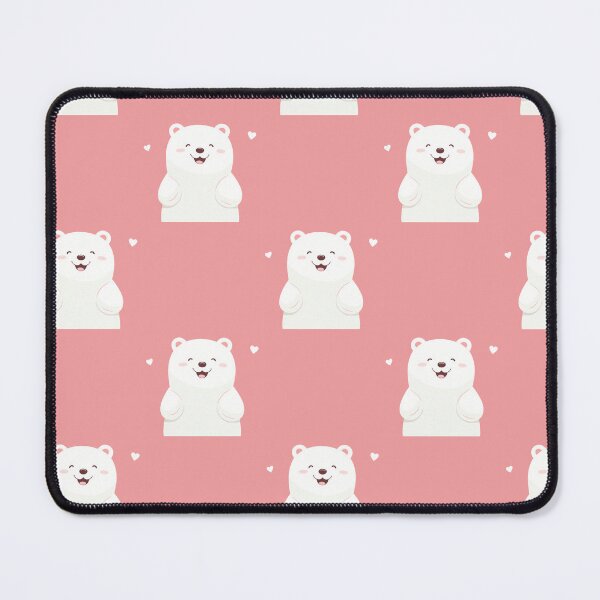 Item preview, Cheerful Polar Bear Seamless Pattern designed and sold by HecoPhoto.