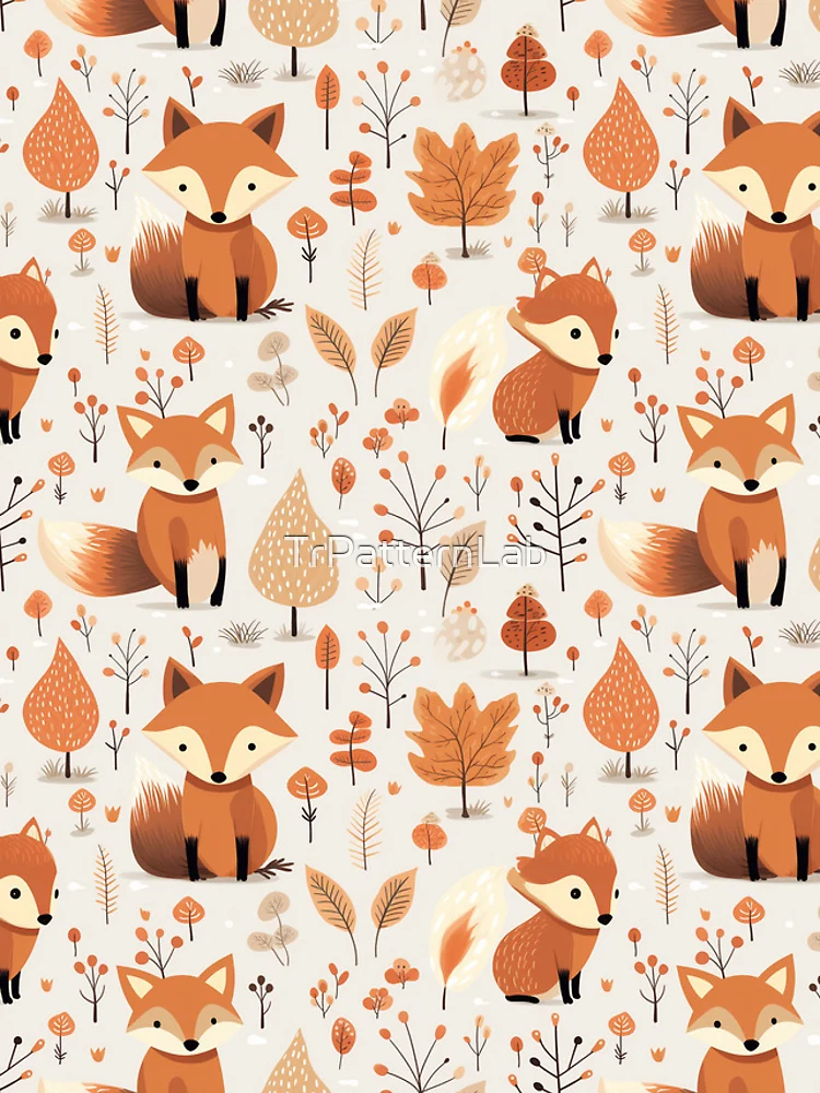 Thumbnail 5 of 5, iPhone Case, Cute fox pattern designed and sold by TrPatternLab.