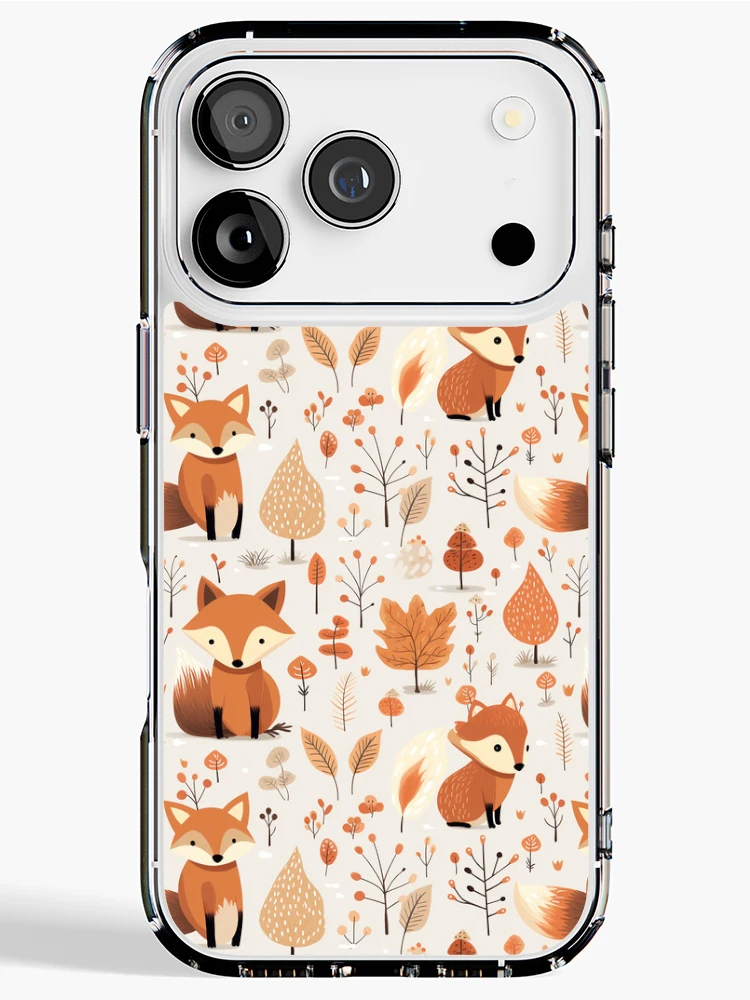 Thumbnail 1 of 5, iPhone Case, Cute fox pattern designed and sold by TrPatternLab.