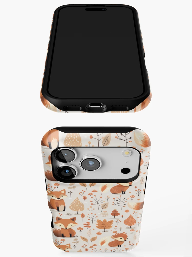 Thumbnail 3 of 4, iPhone Case, Cute fox pattern designed and sold by TrPatternLab.