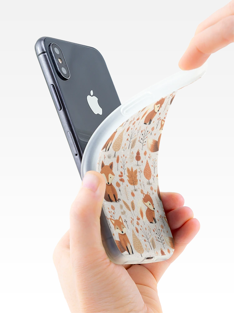 Thumbnail 4 of 5, iPhone Case, Cute fox pattern designed and sold by TrPatternLab.