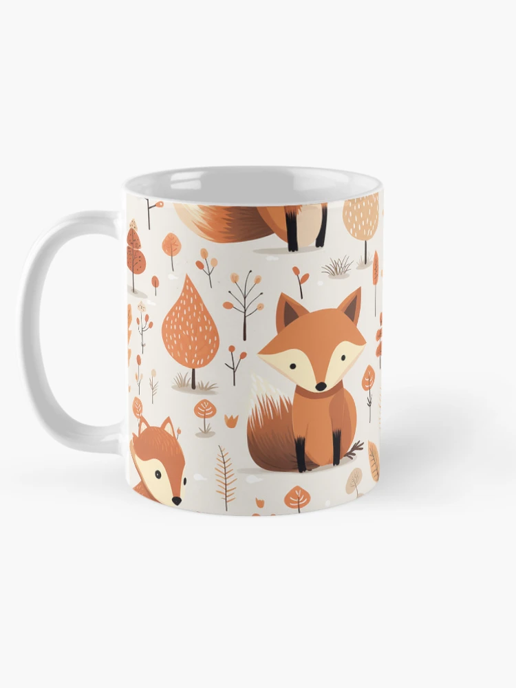 Thumbnail 5 of 6, Coffee Mug, Cute fox pattern designed and sold by TrPatternLab.