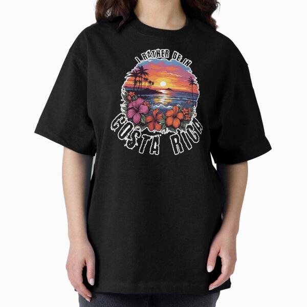 Item preview, I Rather Be In Costa Rica Vintage Print designed and sold by Thehatinthecat.