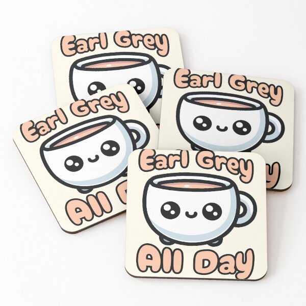 Item preview, Earl Grey All day! Cute Tea Cup Cartoon designed and sold by PMCreative.
