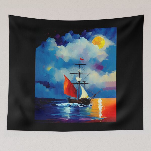 Item preview, Boat in the Night designed and sold by Blok45.