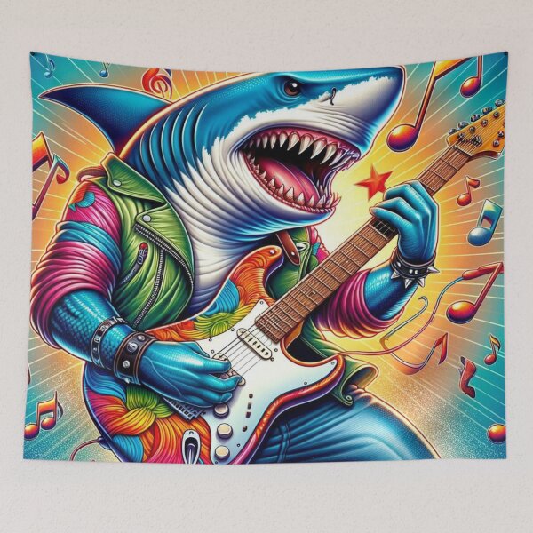 Item preview, Aqua Rock Legend: The Shark's Guitar Jam designed and sold by Prosser87.