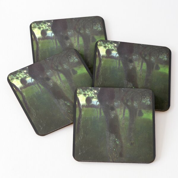 Item preview, Orchard in the evening digitally enhanced edition, Obstgarten, by Gustav Klimt  designed and sold by EmeraldeaArt.