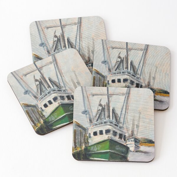 Item preview, Apalachicola Shrimper II designed and sold by Susan Elizabeth Jones Art.