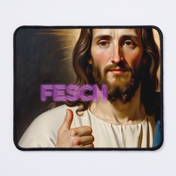 Item preview, Funny Bavarian Jesus thumbs up motif: stylish designed and sold by Wolfsee.
