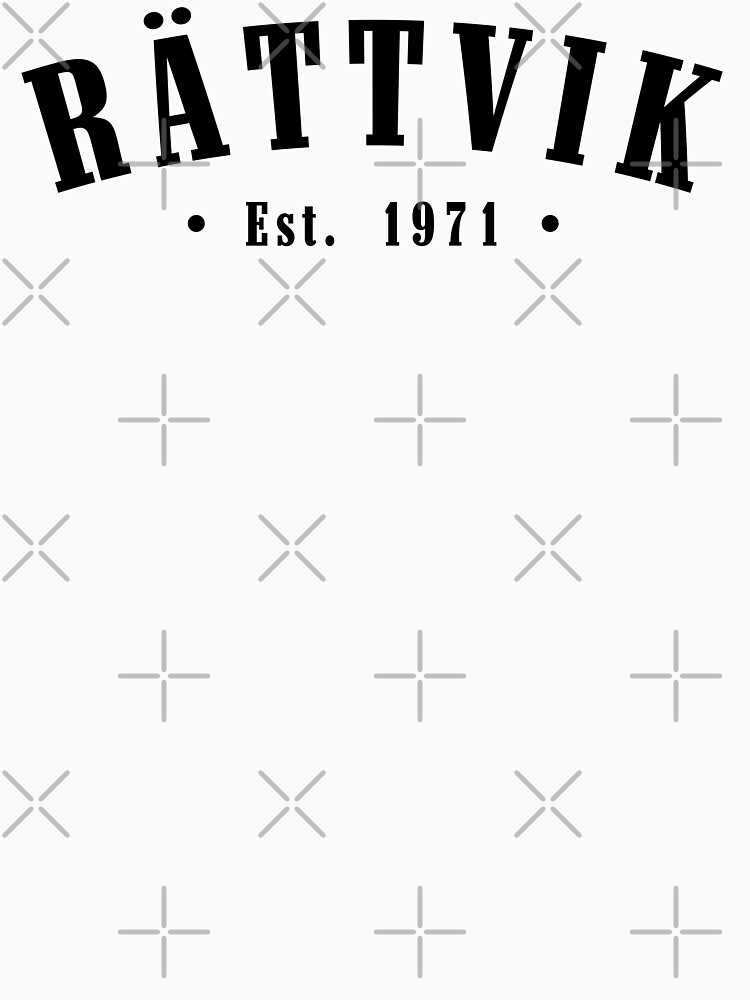 Thumbnail 7 of 7, Classic T-Shirt, Rättvik Dalarna Sweden Est. 1971 Black Letter Sverige designed and sold by establishedwear.