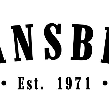 Artwork thumbnail, Vansbro Dalarna Sweden Est. 1971 Black Letter Sverige by establishedwear