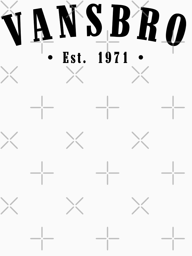 Thumbnail 7 of 7, Classic T-Shirt, Vansbro Dalarna Sweden Est. 1971 Black Letter Sverige designed and sold by establishedwear.