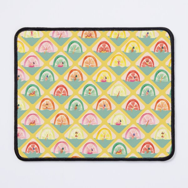 Item preview, Colorful and fun lozenges and lemons print designed and sold by studiolavander.