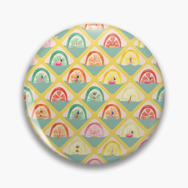 Item preview, Colorful and fun lozenges and lemons print designed and sold by studiolavander.
