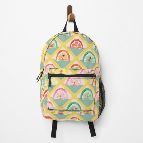 Item preview, Colorful and fun lozenges and lemons print designed and sold by studiolavander.