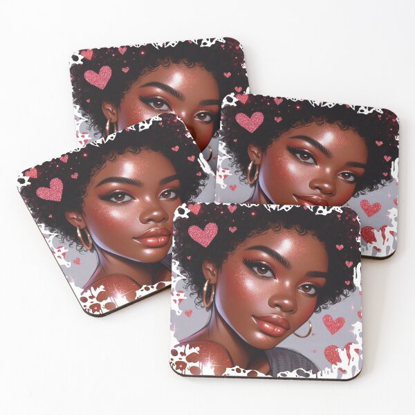 Item preview, Lovely Affection: Valentine's Afro American Girl designed and sold by digimart.