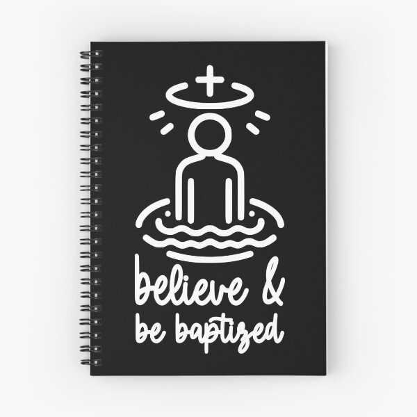 Item preview, Believe And Be Baptized. Baptism Black And White Christian designed and sold by PMCreative.
